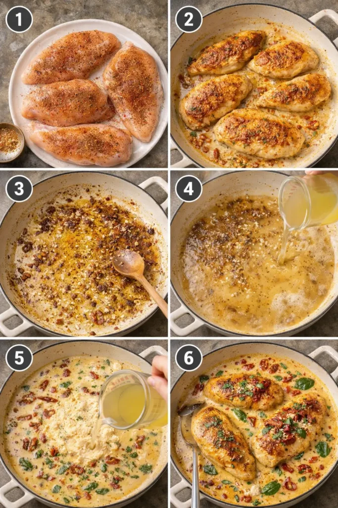 Step-by-Step-Cooking-Instructions-marry-me-chicken