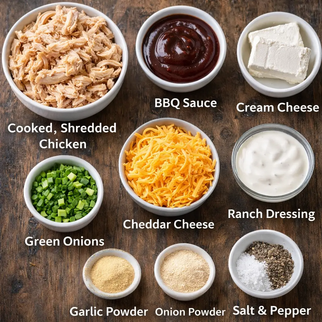 BBQ-Chicken-Dip-Recipe-ingredients