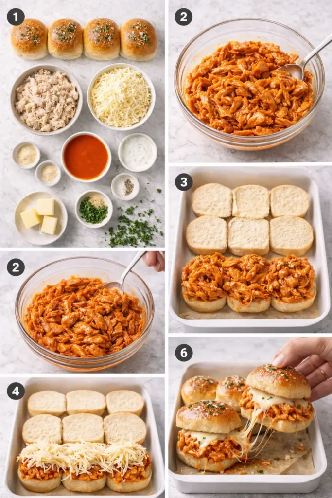 Buffalo-Chicken-Sliders-steps