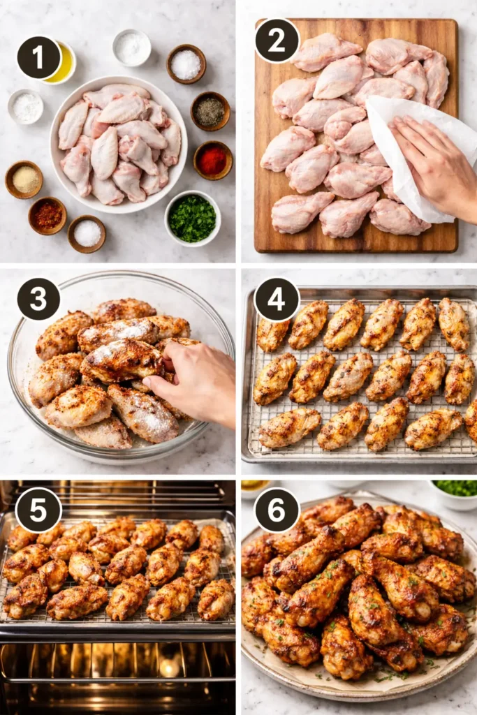 Crispy-Baked-Chicken-Wings-steps