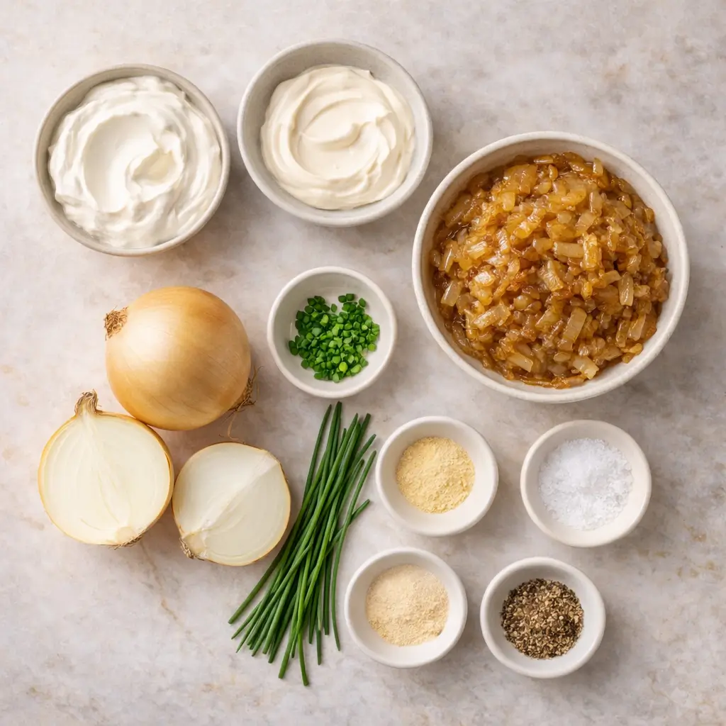 French-Onion-Dip-Recipe-ingredients