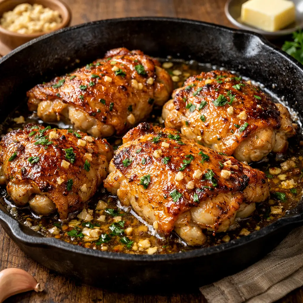 Garlic-Butter-Chicken-Thigh-Skillet-1