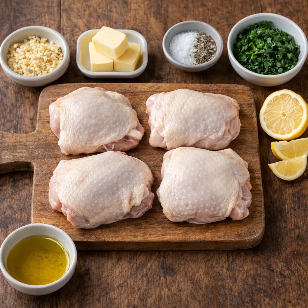 Garlic-Butter-Chicken-Thigh-Skillet-ingredients