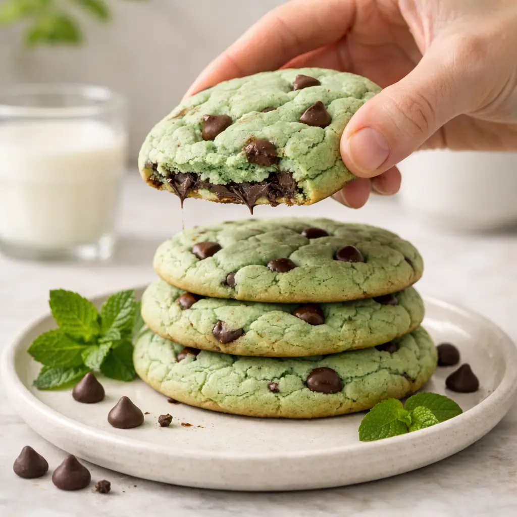 Grasshopper-Cake-Mix-Cookies