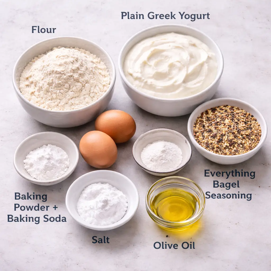 High-Protein-Greek-Yogurt-Bagel-ingredients