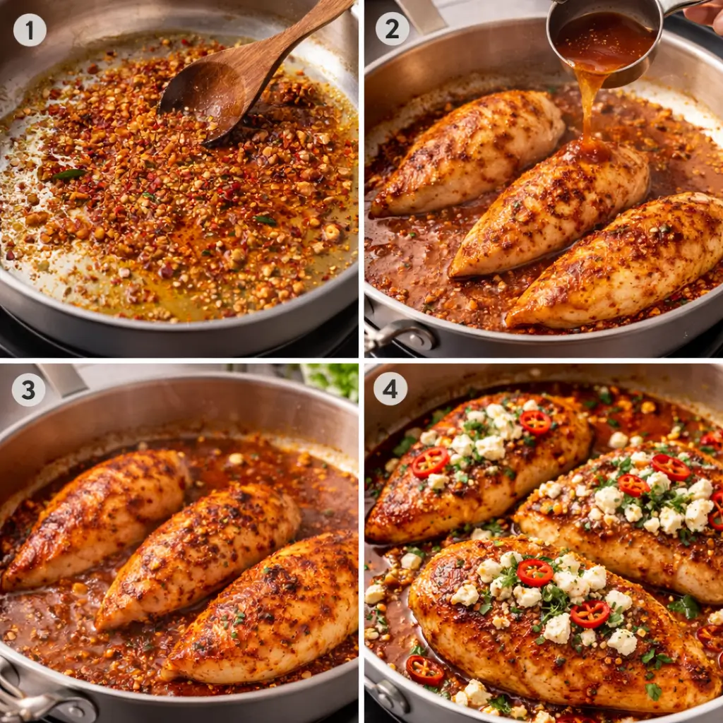 Hot-Honey-Feta-Chicken-steps