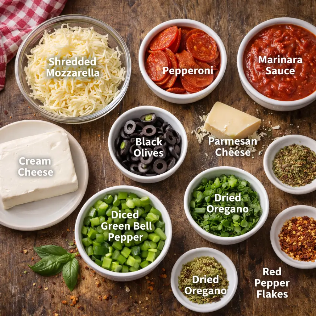 Hot-Pizza-Dip-ingredients