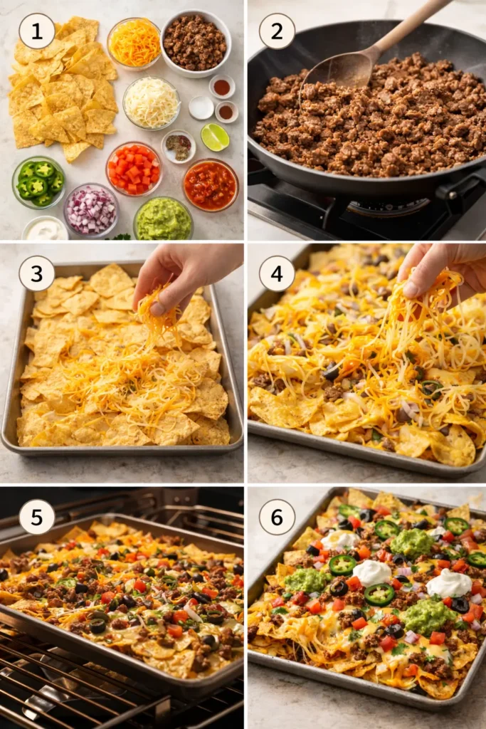 Loaded-Sheet-Pan-Nachos-steps