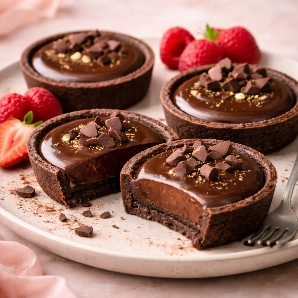 Mini-Chocolate-Tarts-with-Ganache-3