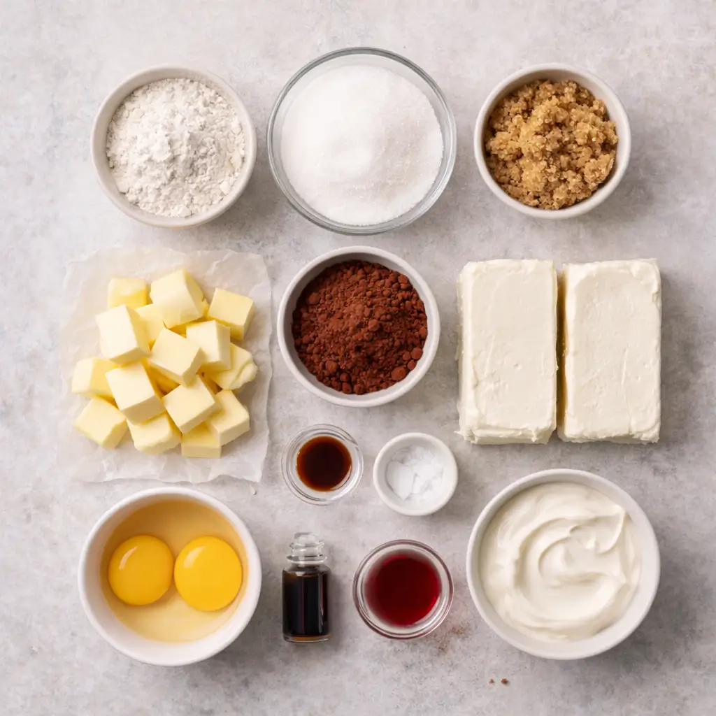 Red-Velvet-Cheesecake-Bars-ingredients