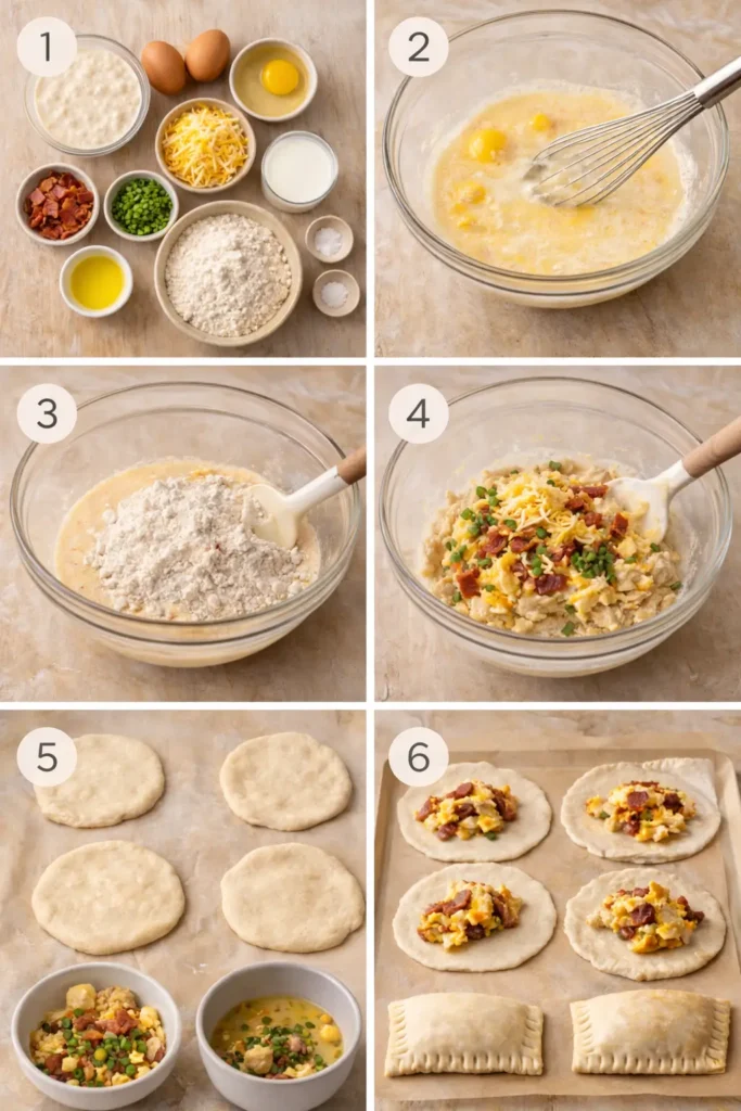 Sourdough-Discard-Breakfast-Pockets-steps