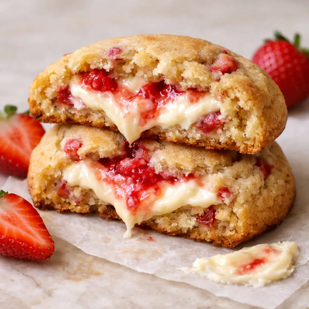 Strawberry-Cheesecake-Stuffed-Cookies-1