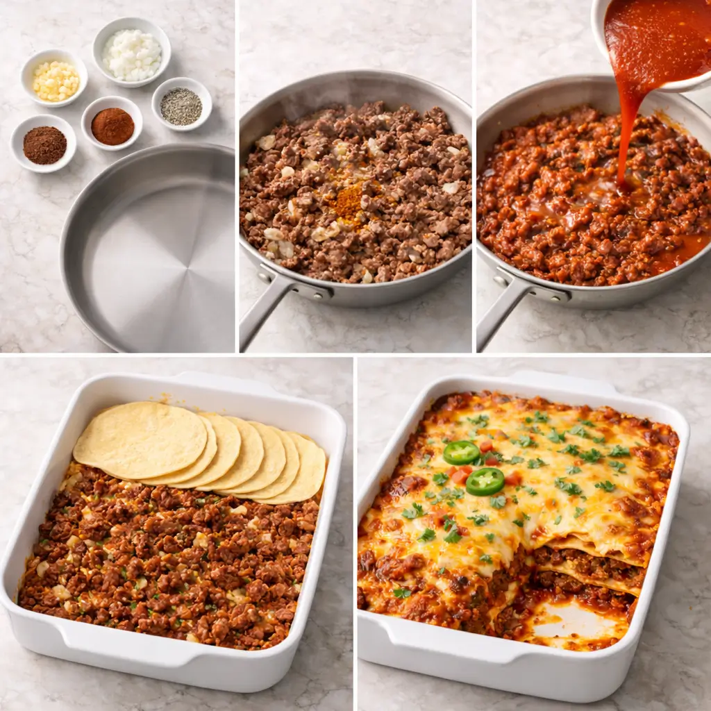 Beef-Enchilada-Casserole-steps