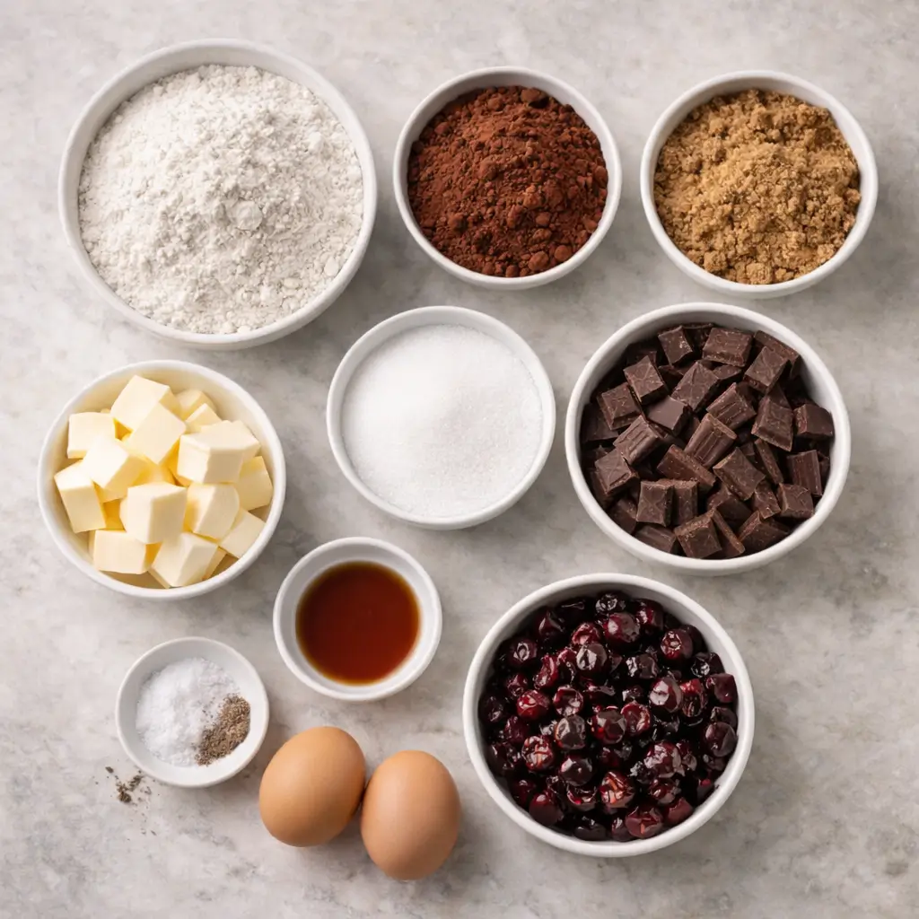 Black-Forest-Cookies-Recipe-ingredients