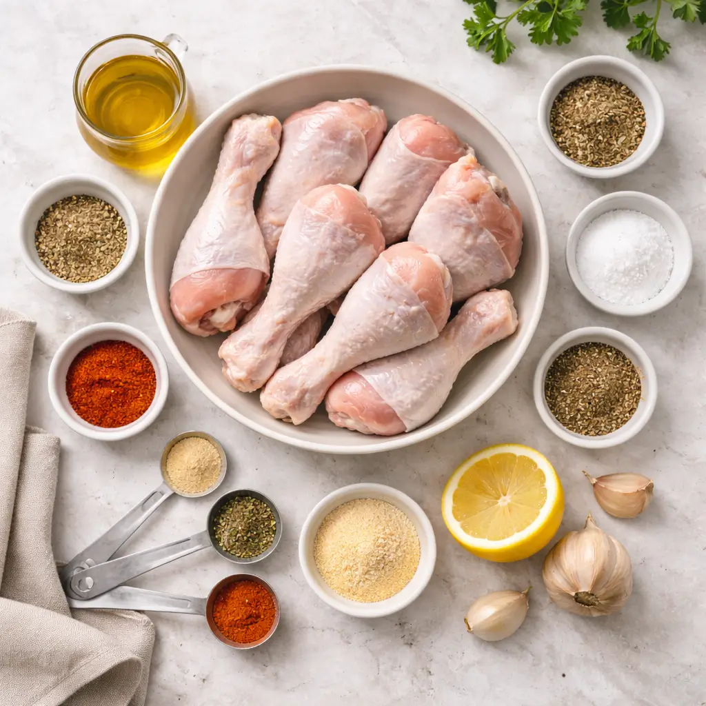 Crispy-Baked-Chicken-Drumsticks-ingredients