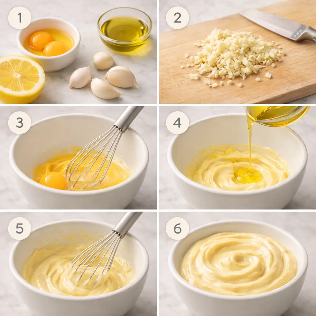 Garlic-Aioli-Sauce-Recipe-steps