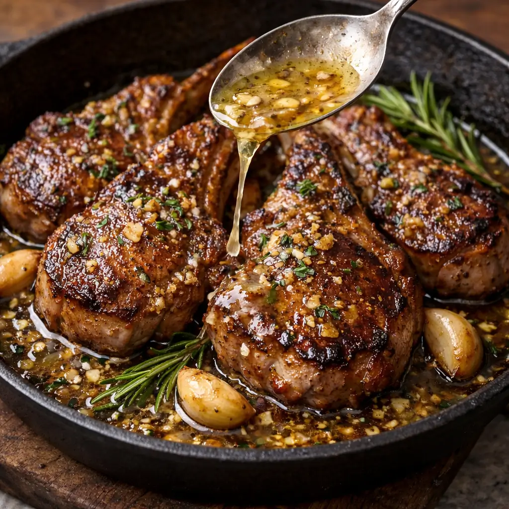 Juicy-Garlic-Butter-Lamb-Chops-2