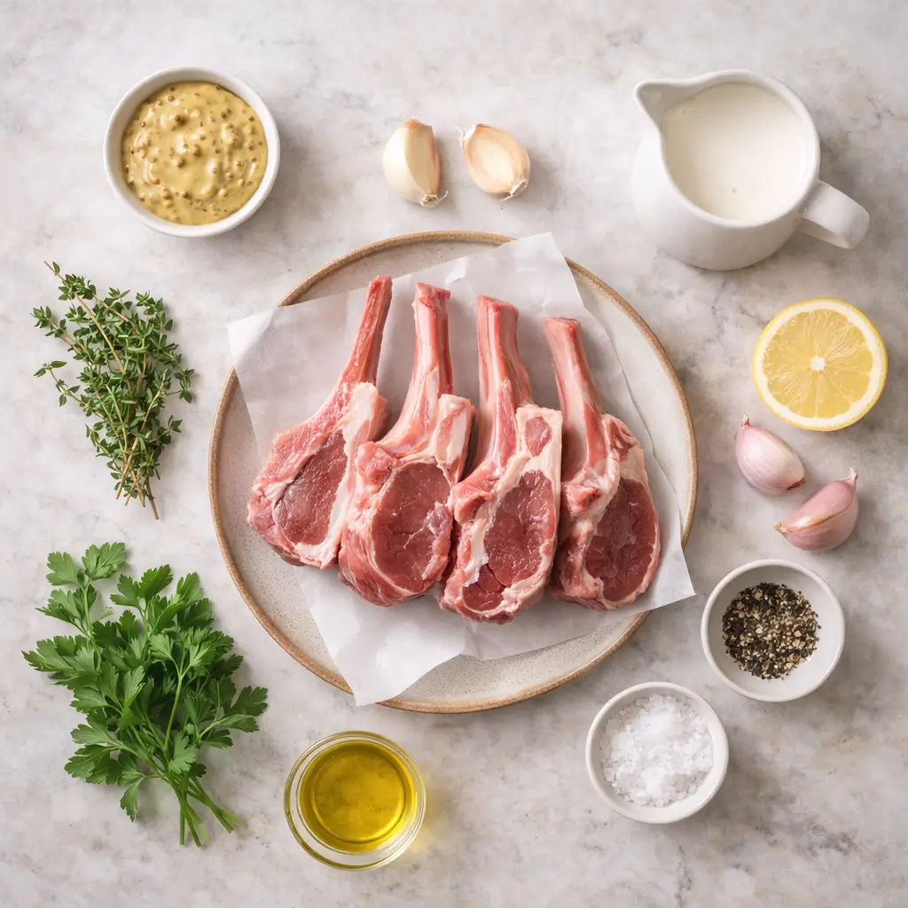 Lamb-Chops-with-Creamy-Dijon-Mustard-Sauce-ingredients
