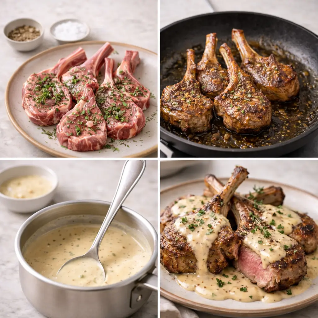 Lamb-Chops-with-Creamy-Dijon-Mustard-Sauce-steps