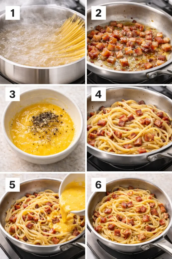 Pasta-Carbonara-steps