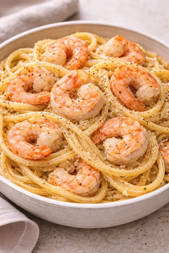Shrimp-Carbonara-Variation