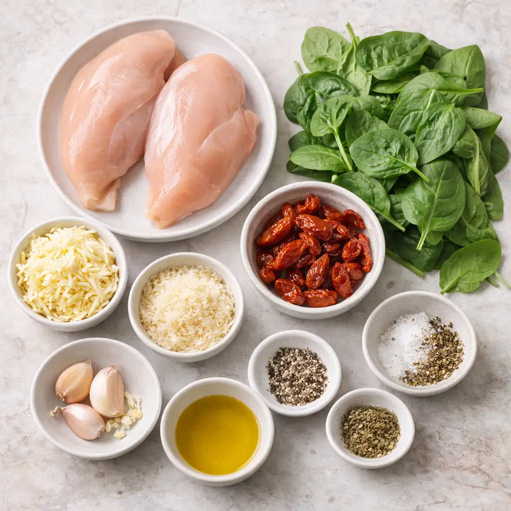 Stuffed-Chicken-Breast-ingredients