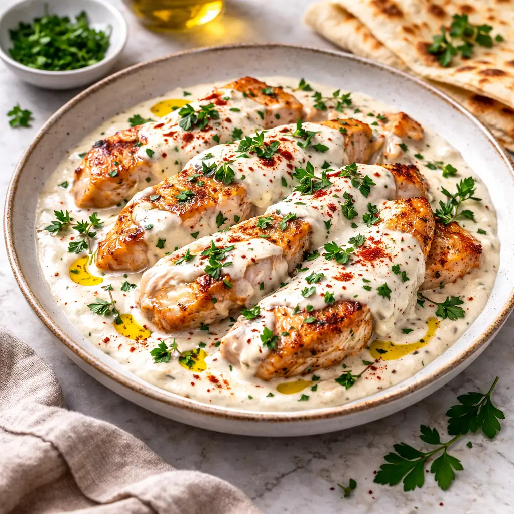 Turkish-Chicken-with-Creamy-White-Sauce-2