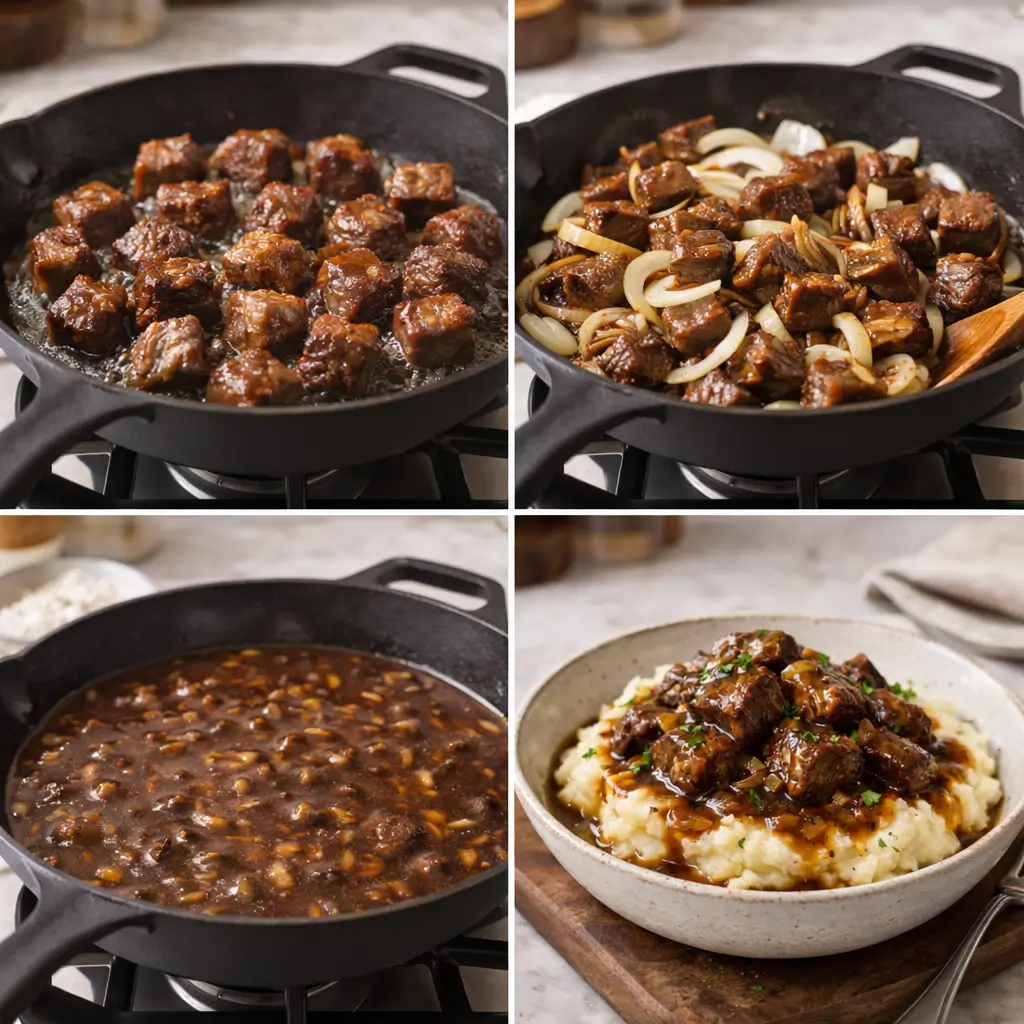 Beef-Tips-and-Gravy-steps