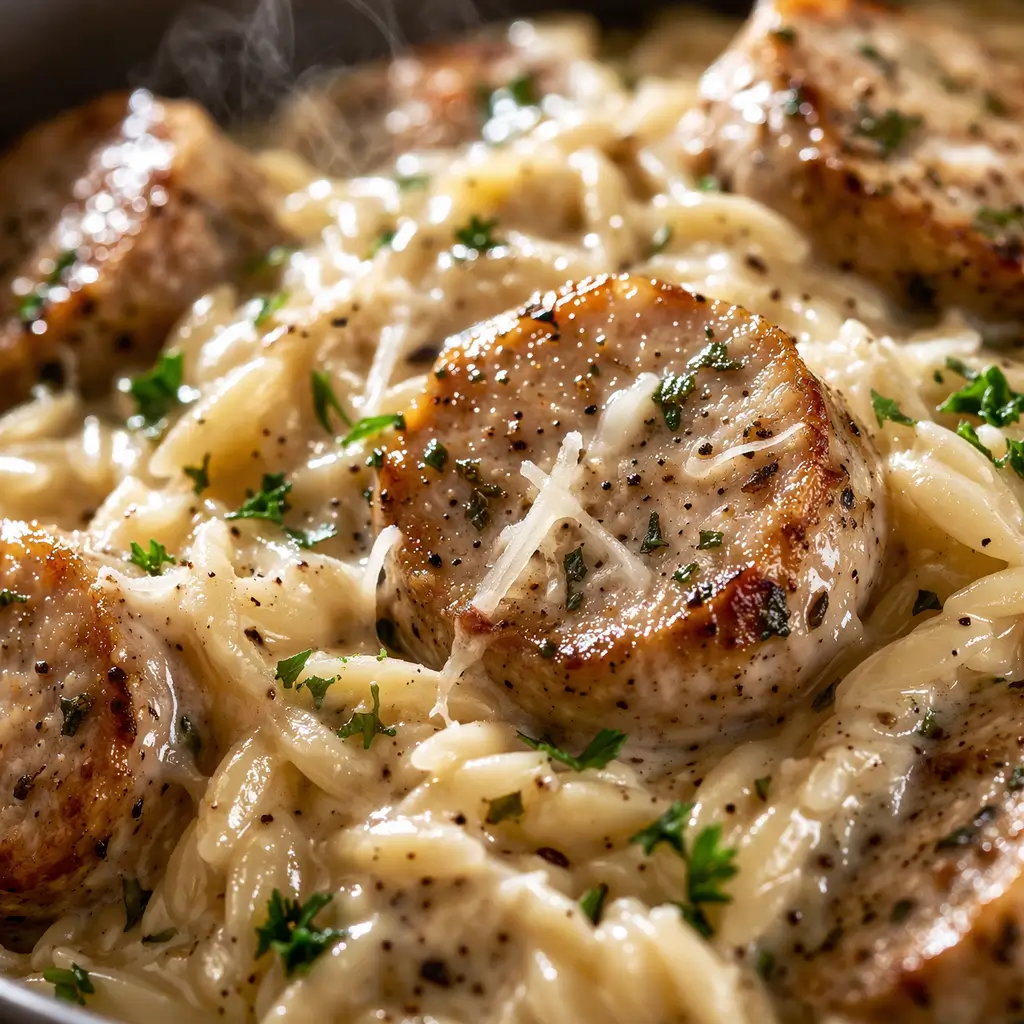 Creamy-Chicken-Sausage-Orzo-4
