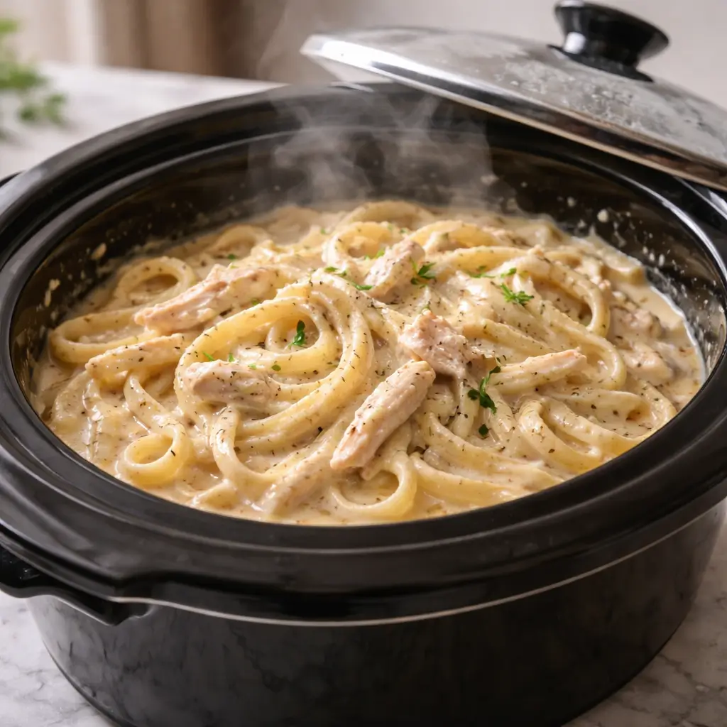 Crockpot-Chicken-Alfredo-pot