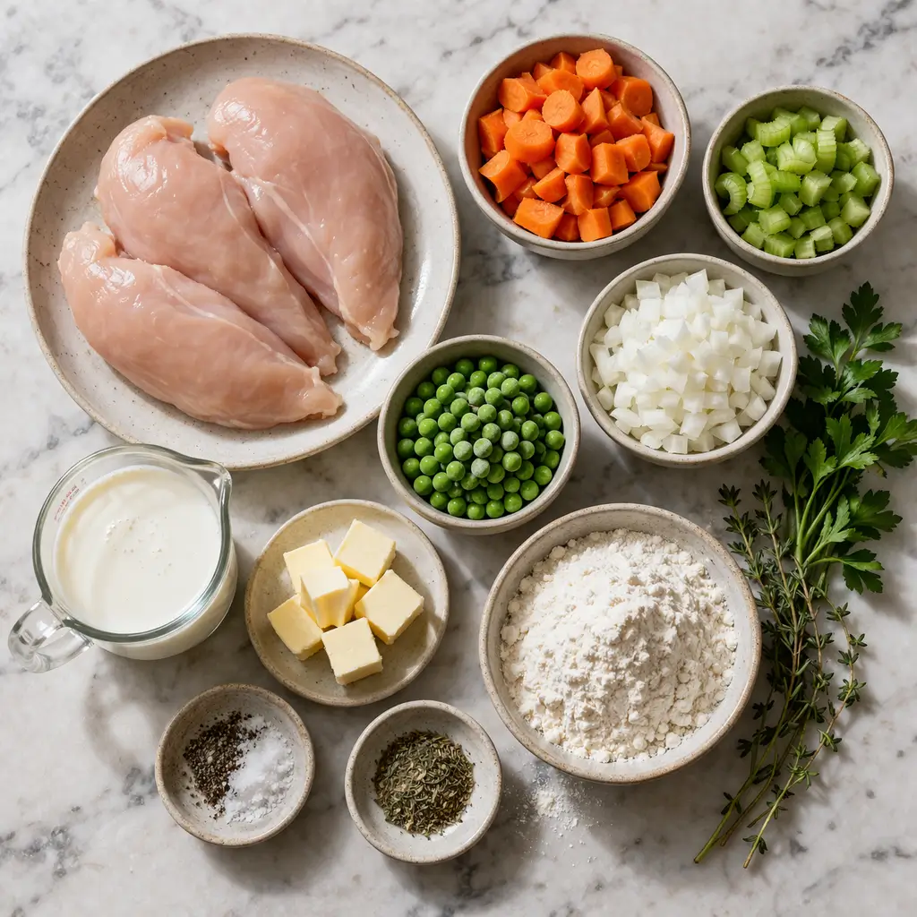 Crockpot-Chicken-and-Dumplings-ingredients