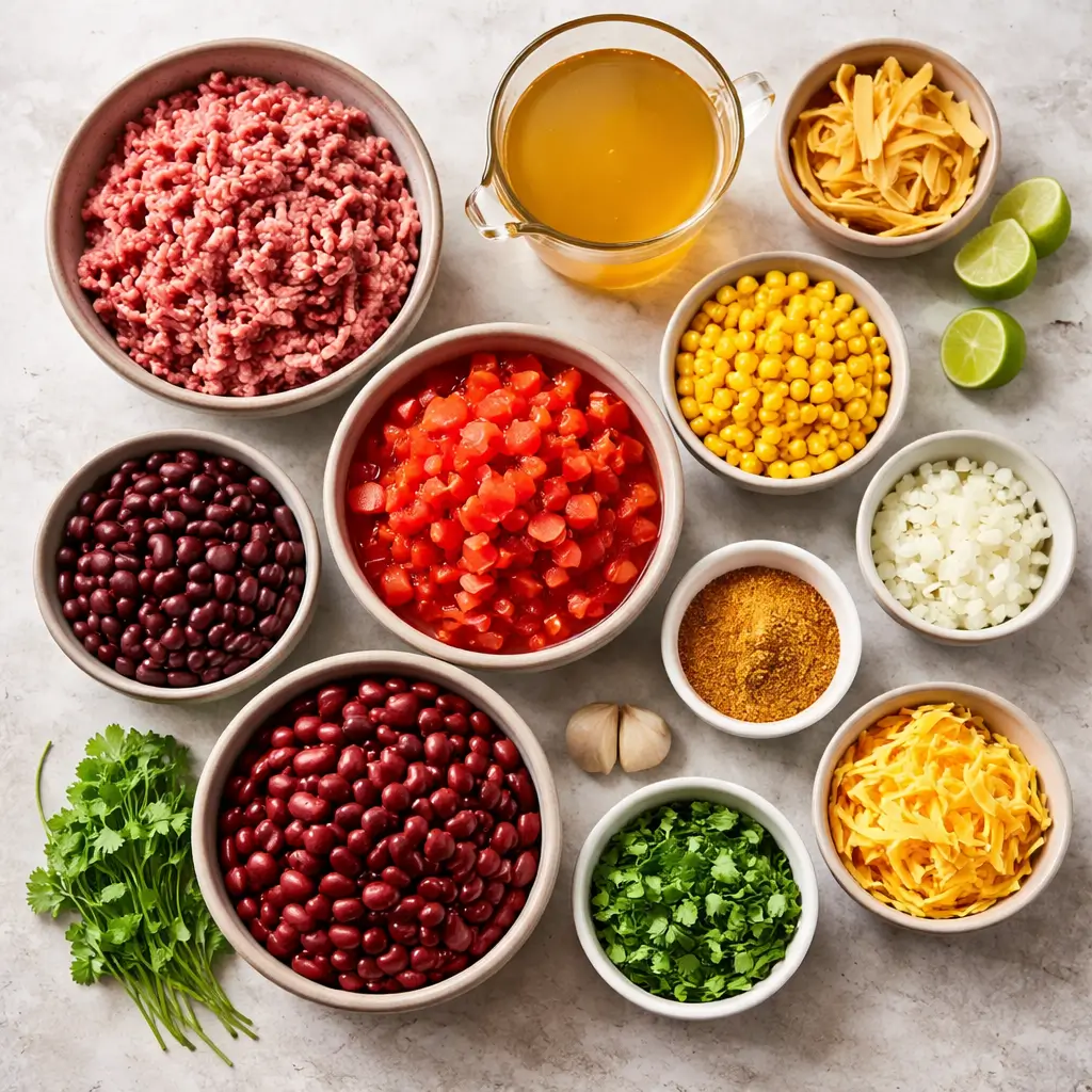 Crockpot-Taco-Soup-ingredients