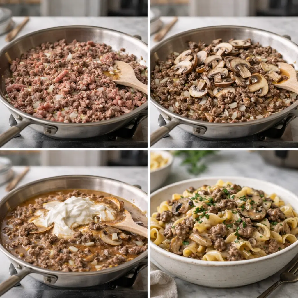 Ground-Beef-Stroganoff-steps