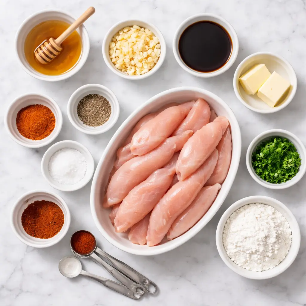 Honey-Garlic-Chicken-Tenders-ingredients