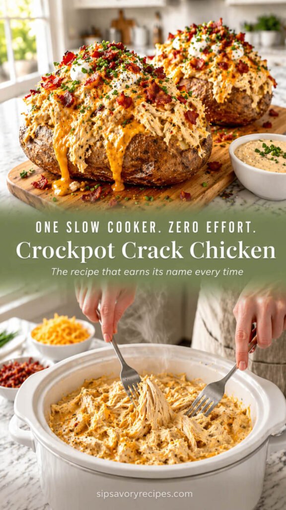 One-Slow-Cooker-Zero-Effort-Crockpot-Crack-Chicken-Loaded-Baked-Potato-Style