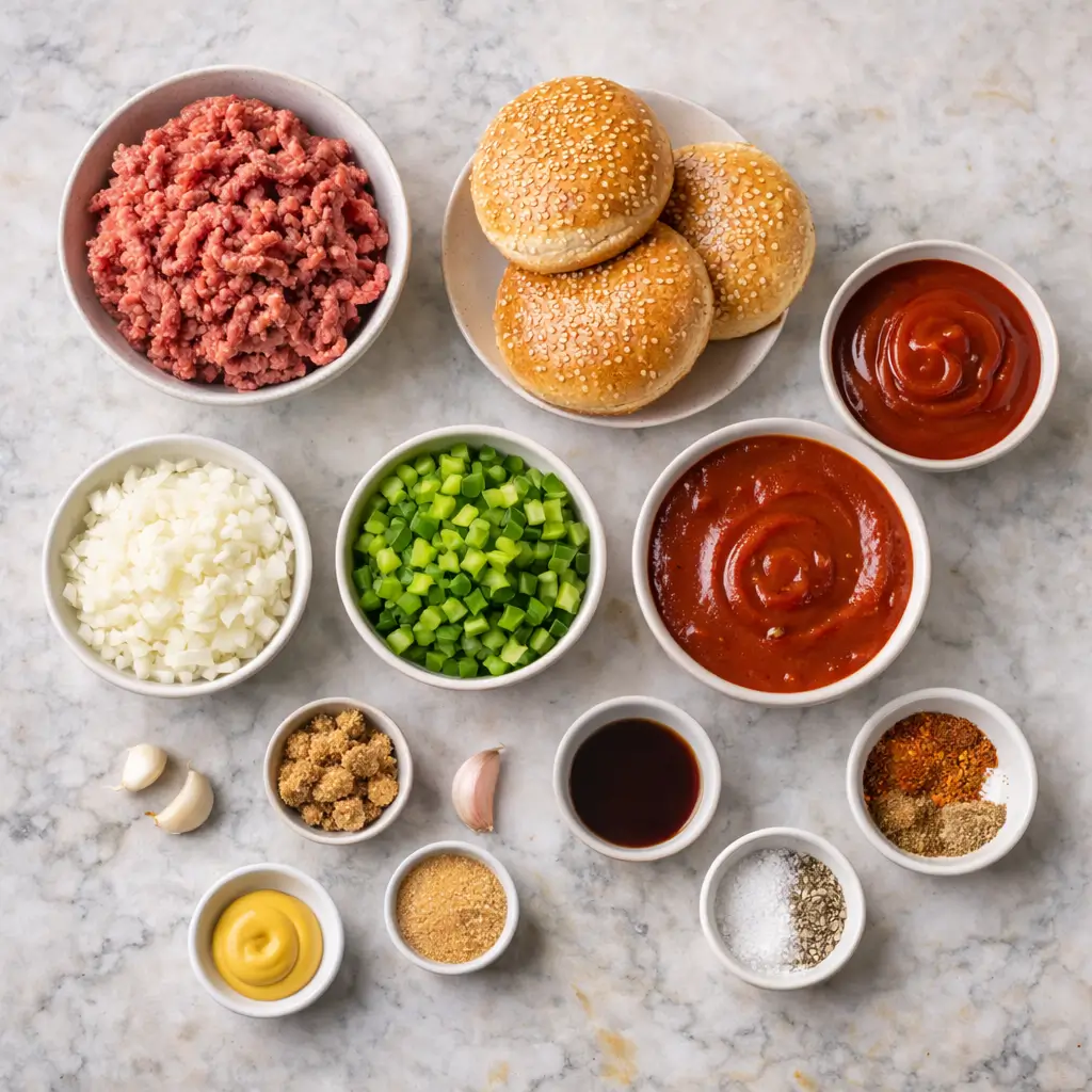 Sloppy-Joes-Recipe-ingredients