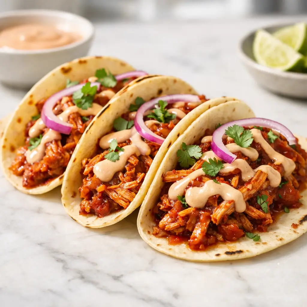 Chicken-Tinga-Tacos-with-Chipotle-Crema-featured-image