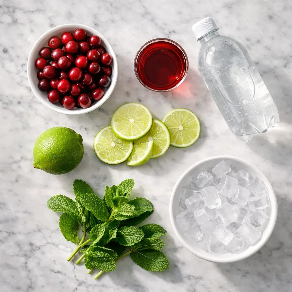 Cranberry-Lime-Fizz-Mocktail-ingredients