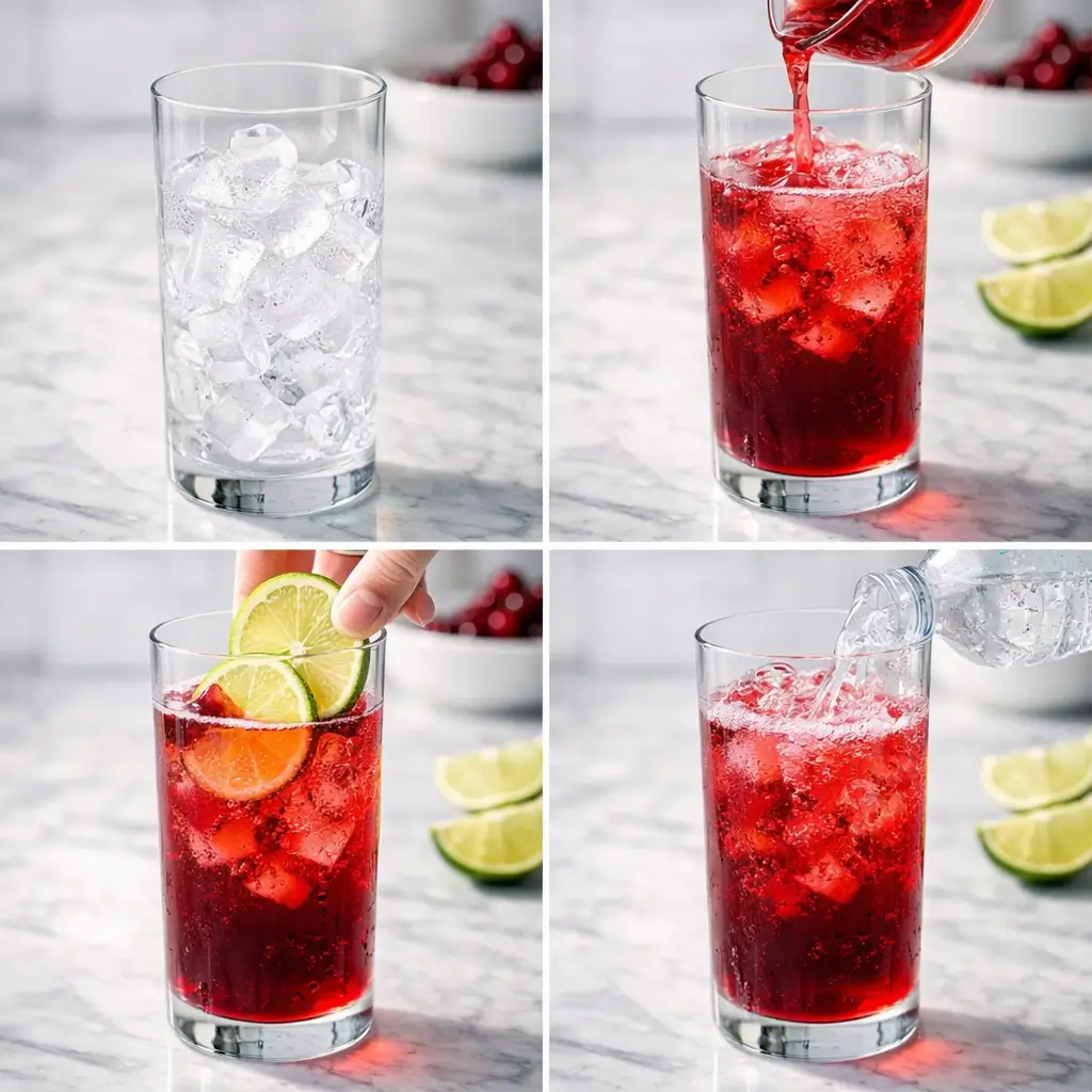 Cranberry-Lime-Fizz-Mocktail-steps