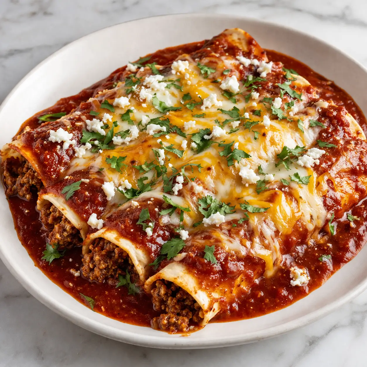 Ground-Beef-Enchiladas-with-Red-Sauce-featured-image
