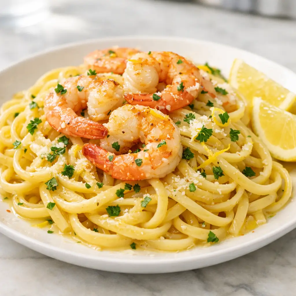 Lemon-Butter -Shrimp-Linguine-featured-image