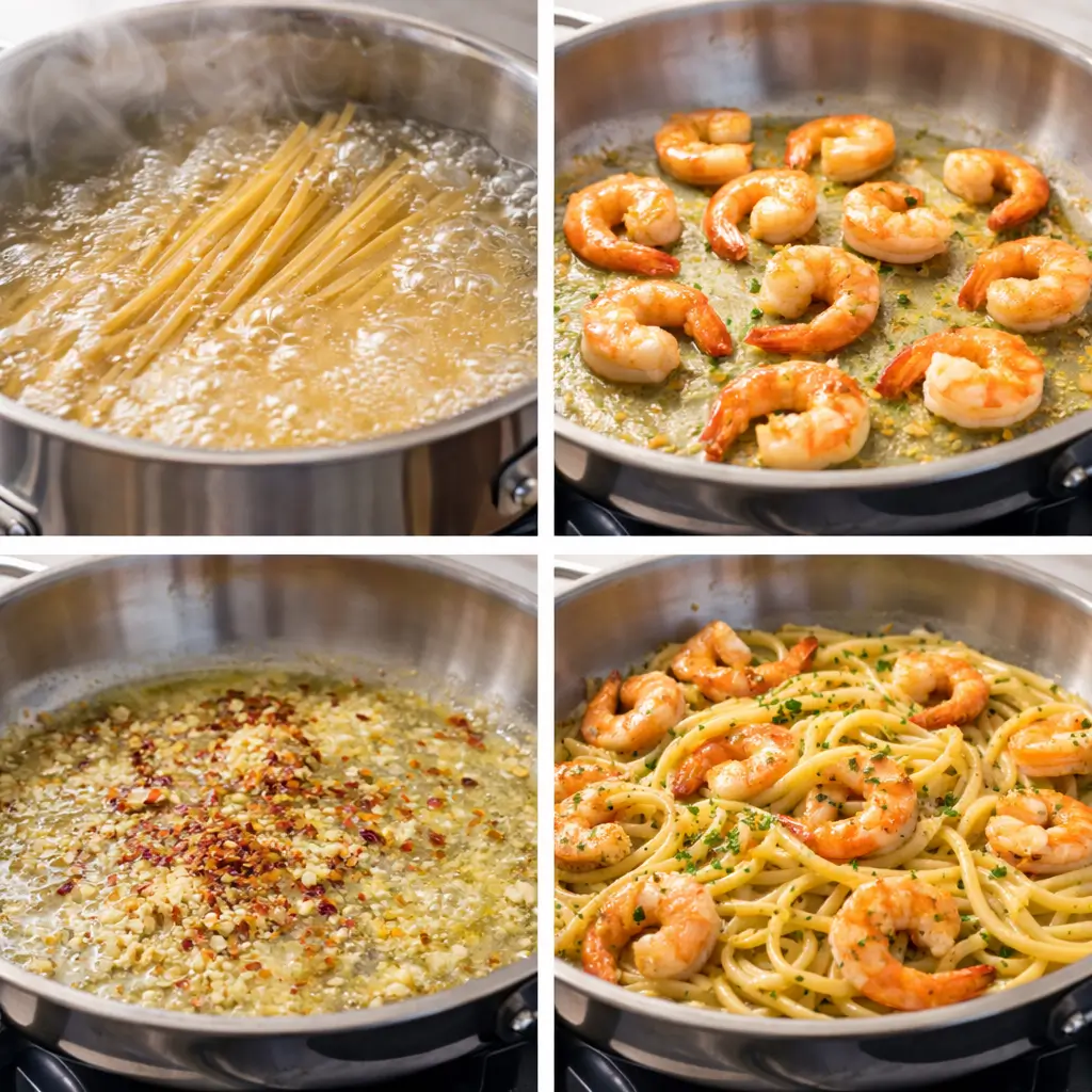 Lemon-Butter-Shrimp-Linguine-steps