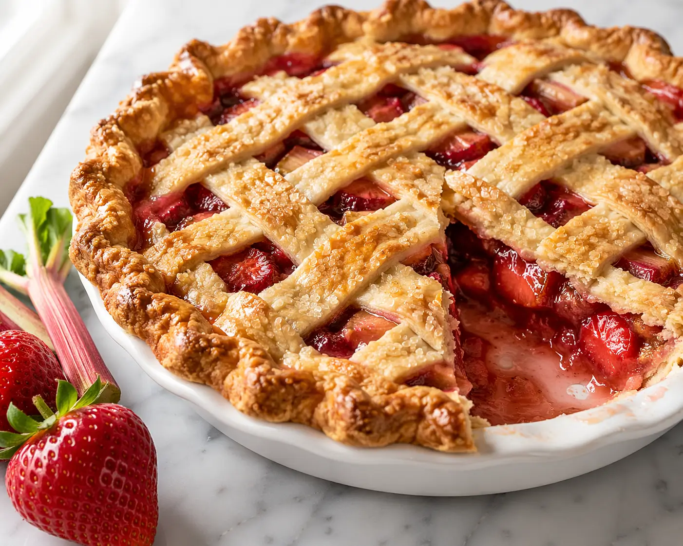 Strawberry Rhubarb Pie-featured-image