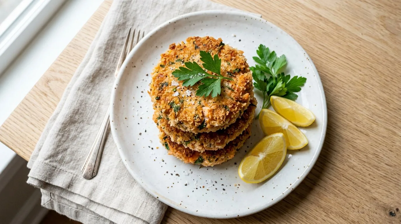 Crispy Canned Salmon Cakes - featured image