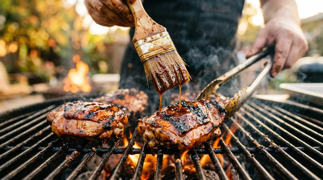 Grilled Huli Huli Chicken served and ready to eat
