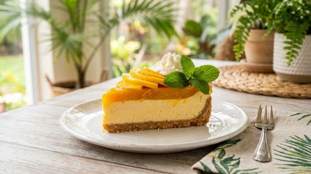 No-Bake Mango Cheesecake - featured image