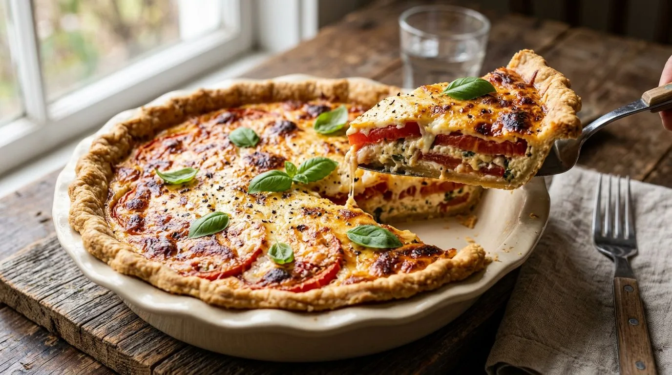 Old Fashioned Tomato Pie Recipe - featured image