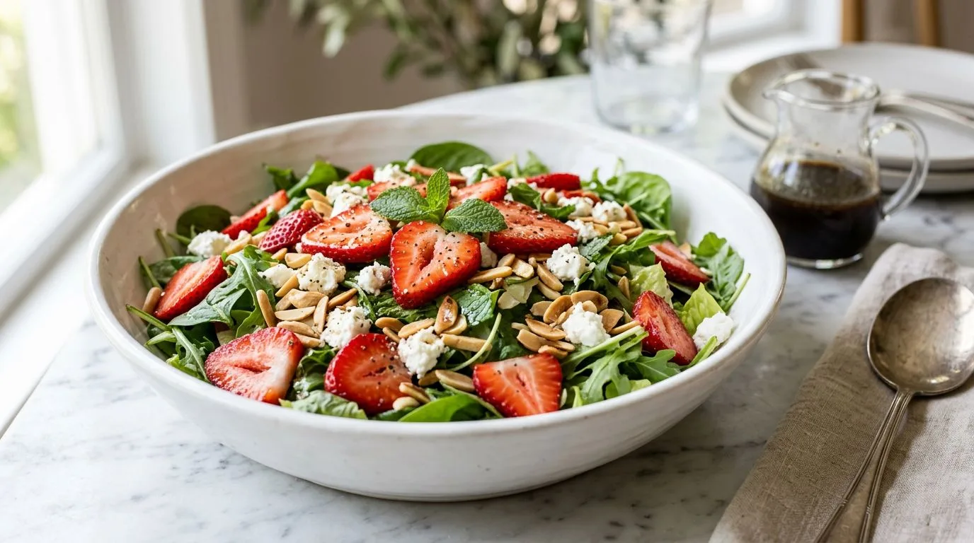 Strawberry Salad with Vinaigrette Dressing - featured image