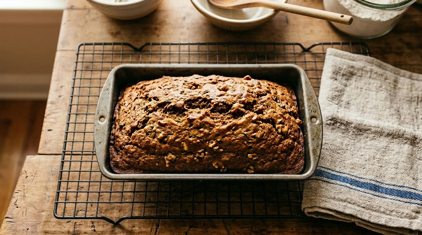 Zucchini Bread Recipe served and ready to eat